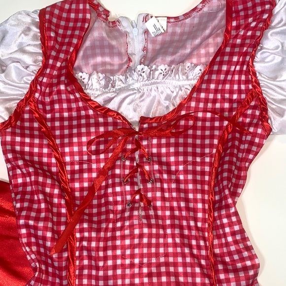 Girls Little Red Riding Costume Size Large 12-14 - Picture 3 of 9